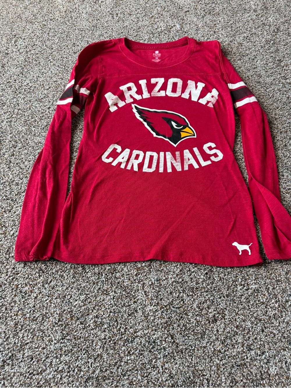 PINK Victoria's Secret Arizona Cardinals NFL Long Sleeve Shirt Red M
